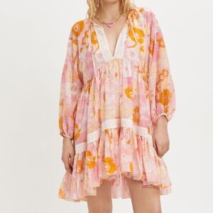 Maje Cotton & Silk Voile Dress